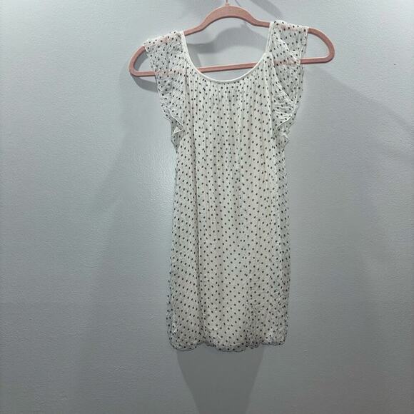 Luisa Ricci Made in Italy 100% Silk Polka Dot Ruffle Sleeve Blouse Size Small - Picture 5 of 11